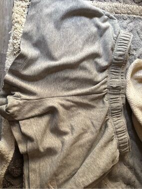 Gray Casual Sweat Shorts